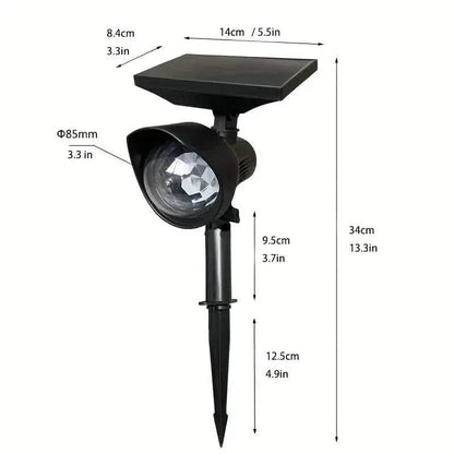 Outdoor Solar Rotating Color Projection Lamp - Cartsfy Inc.