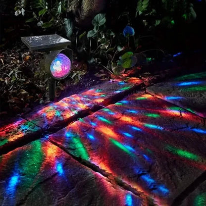 Outdoor Solar Rotating Color Projection Lamp - Cartsfy Inc.