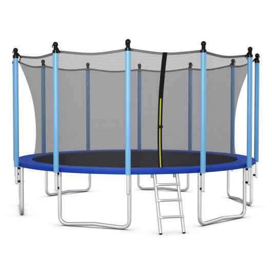 Outdoor Trampoline with Safety Closure Net-16 ft Cartsfy Inc.