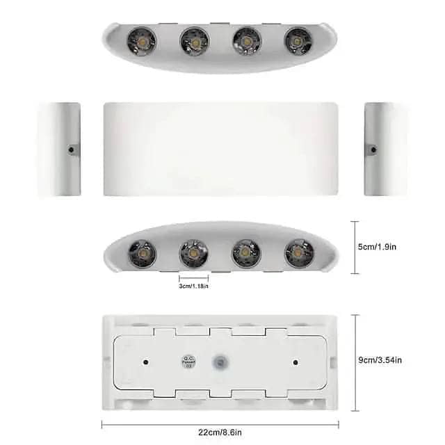 Outdoor Waterproof Wall Light DailySale White / Warm White White / Cool White Black / Warm White White / Warm White-White / Cool White-Black / Warm White-Black / Cool White-