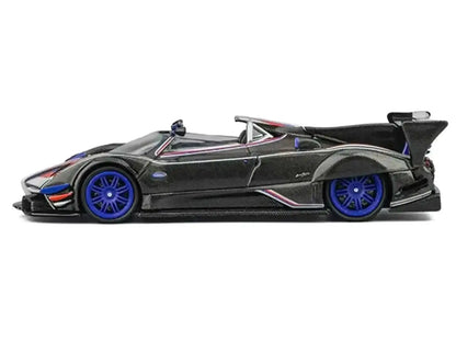 Pagani Zonda Revo Barchetta Carbon with Red White and Blue Stripes 1/64 Diecast Model Car by CM Model Cartsfy Inc.