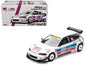 Pandem Civic EG6 RHD (Right Hand Drive) White with Stripes and Graphics "VDX - Tokyo Auto Salon Hong Kong 2025" Special Edition 1/64 Diecast Model Car by Pop Race Cartsfy Inc.