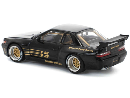 Pandem S13 RHD (Right Hand Drive) Black with Gold Accents 1/64 Diecast Model Car by Pop Race Miniature Motors Default Title Default Title-