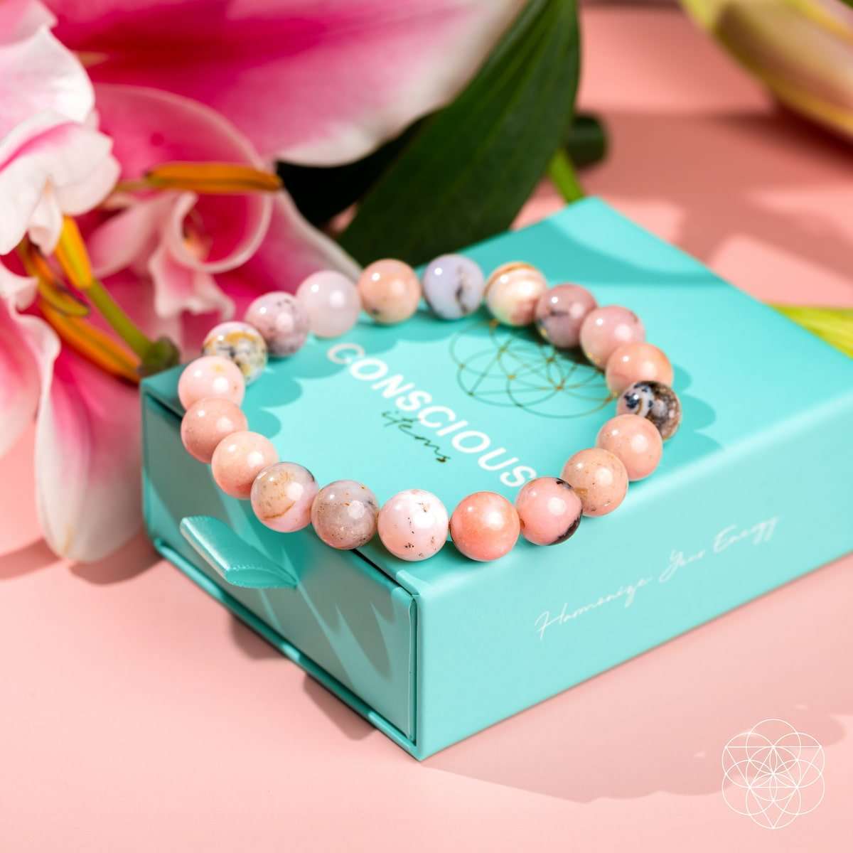 Peruvian Pink Opal Bracelet Cartsfy Inc.