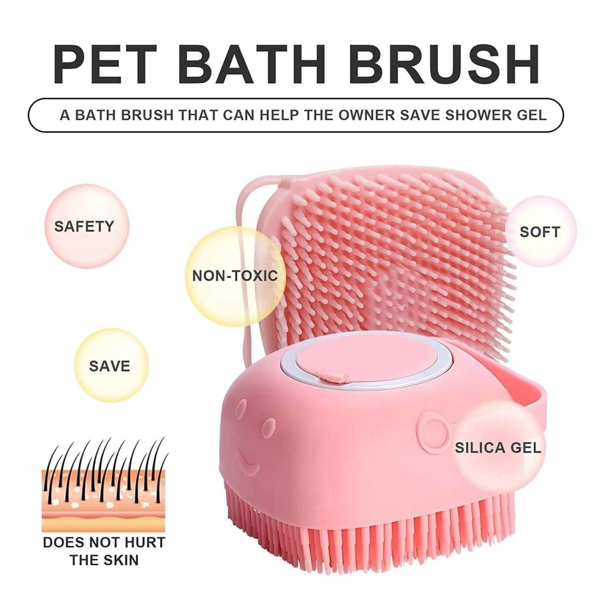 Pet Bath Brush Dog Scrubber Cartsfy Inc.
