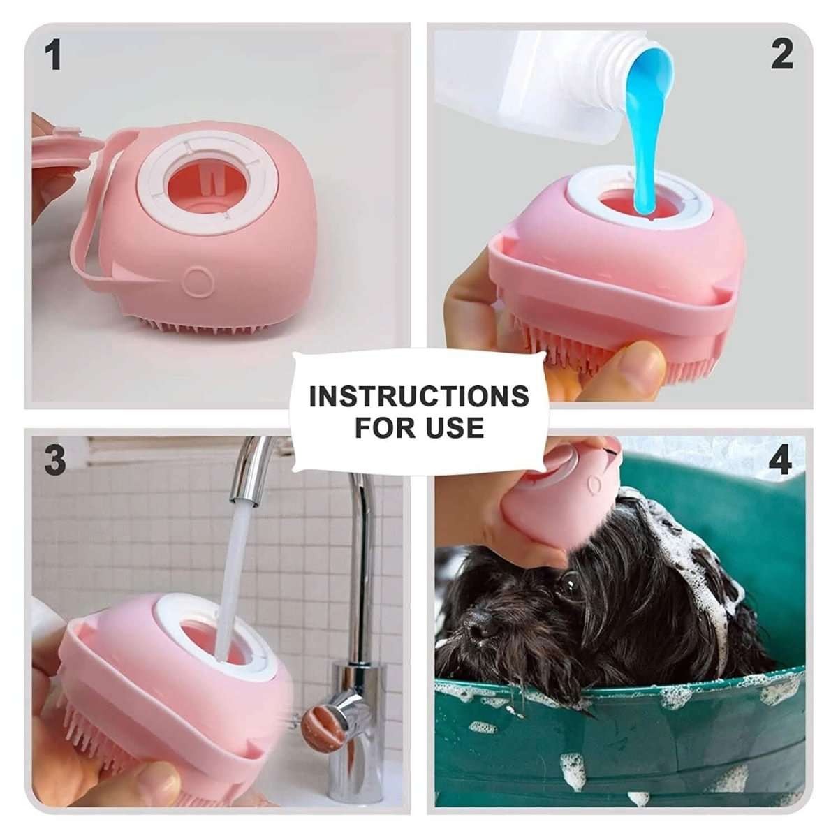 Pet Bath Brush Dog Scrubber Cartsfy Inc.