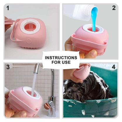 Pet Bath Brush Dog Scrubber - Cartsfy Inc.