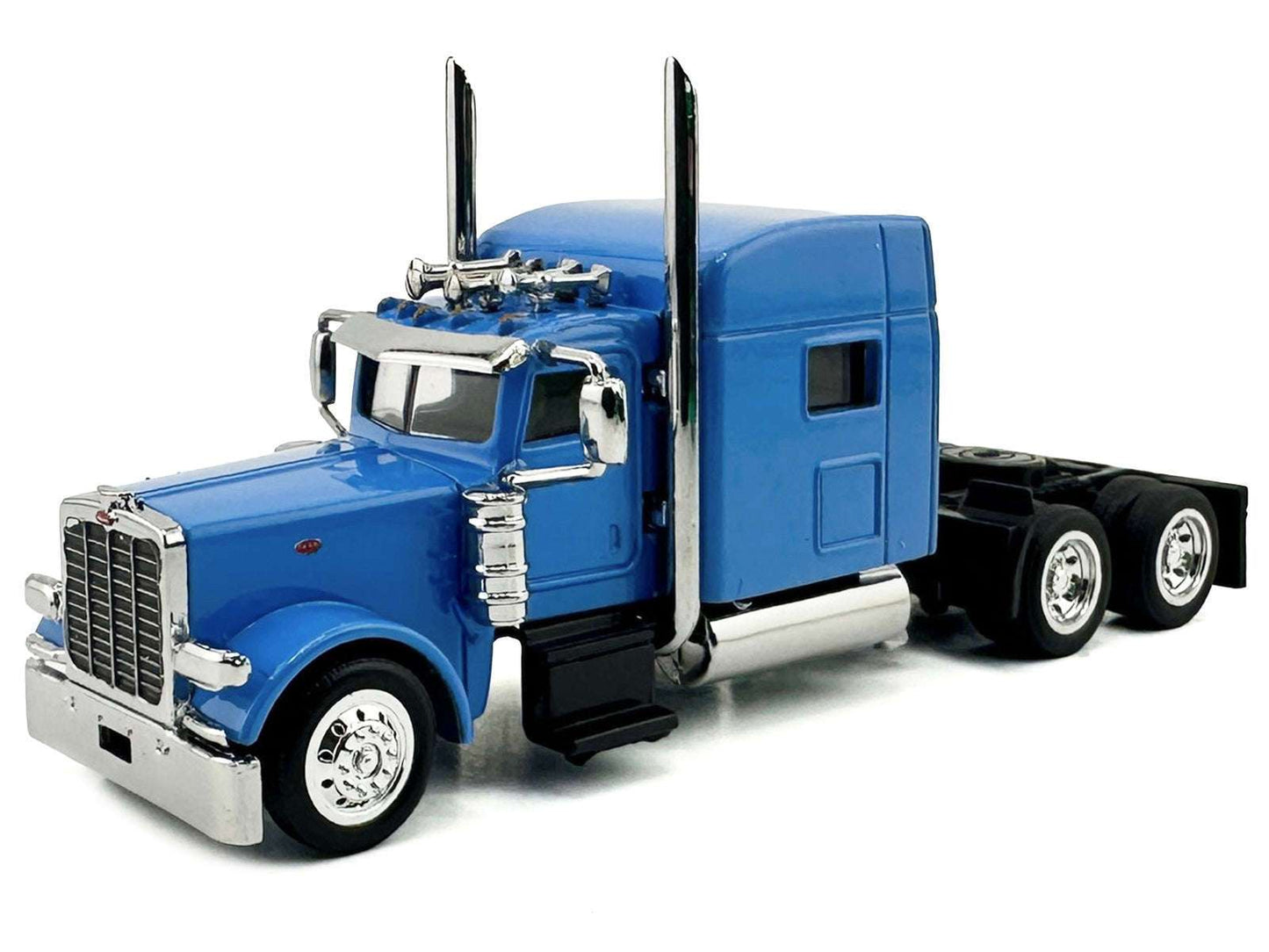 Peterbilt 389 Truck Tractor with Sleeper Cab Baby Blue 1/87 (HO) Scale Plastic Model Car by HO Logistics Miniature Motors Default Title Default Title-