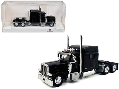 Peterbilt 389 Truck Tractor with Sleeper Cab Black 1/87 (HO) Scale Plastic Model Car by HO Logistics Cartsfy Inc.