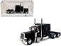 Peterbilt 389 Truck Tractor with Sleeper Cab Black 1/87 (HO) Scale Plastic Model Car by HO Logistics Cartsfy Inc.
