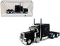 Peterbilt 389 Truck Tractor with Sleeper Cab Black 1/87 (HO) Scale Plastic Model Car by HO Logistics Cartsfy Inc.
