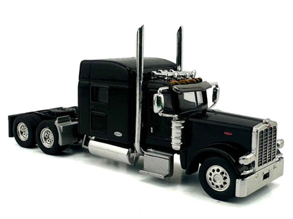 Peterbilt 389 Truck Tractor with Sleeper Cab Black 1/87 (HO) Scale Plastic Model Car by HO Logistics Cartsfy Inc.