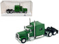 Peterbilt 389 Truck Tractor with Sleeper Cab Green 1/87 (HO) Scale Plastic Model Car by HO Logistics Cartsfy Inc.