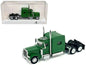 Peterbilt 389 Truck Tractor with Sleeper Cab Green 1/87 (HO) Scale Plastic Model Car by HO Logistics Cartsfy Inc.