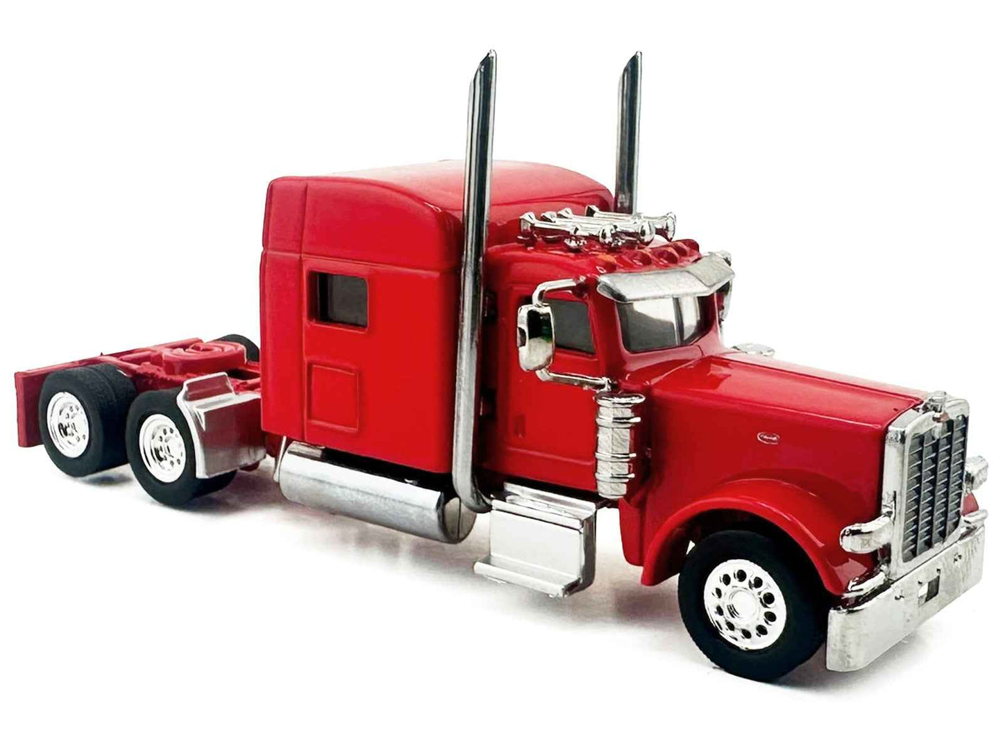 Peterbilt 389 Truck Tractor with Sleeper Cab Red 1/87 (HO) Scale Plastic Model Car by HO Logistics Miniature Motors Default Title Default Title-