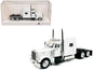 Peterbilt 389 Truck Tractor with Sleeper Cab White 1/87 (HO) Scale Plastic Model Car by HO Logistics Cartsfy Inc.