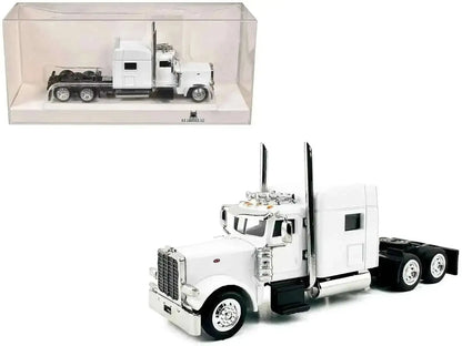 Peterbilt 389 Truck Tractor with Sleeper Cab White 1/87 (HO) Scale Plastic Model Car by HO Logistics Cartsfy Inc.