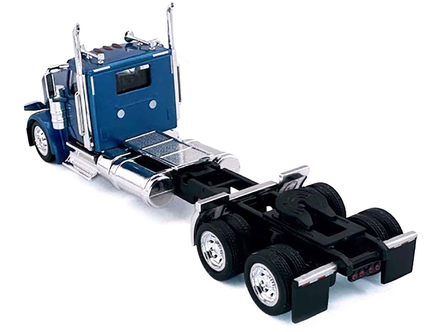 Peterbilt 589 2-Axel Day Cab Blue Metallic 1/87 (HO) Plastic Model Car by HO Logistics Miniature Motors Default Title Default Title-