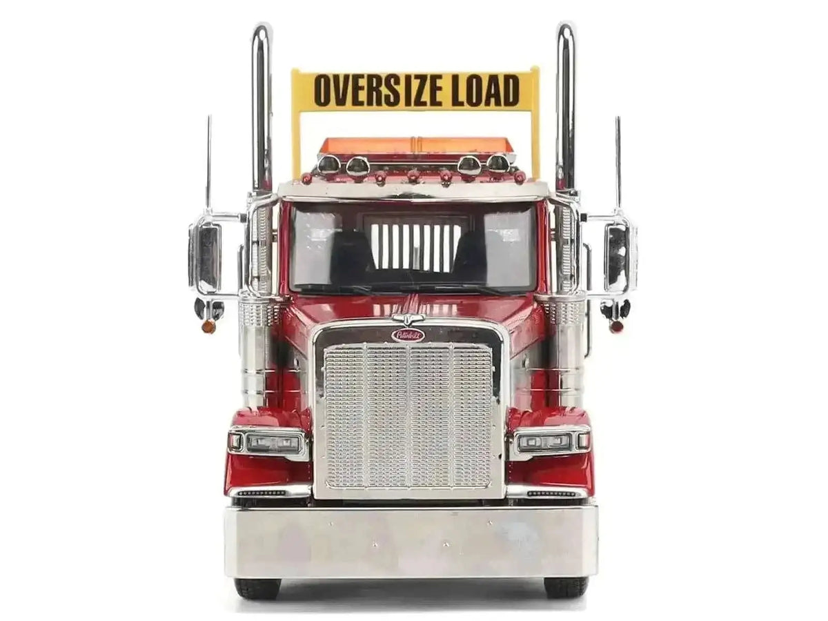 Peterbilt 589 Tandem-Axle Truck Tractor with Day Cab Legendary Red "Transport Series" 1/32 Diecast Model by Diecast Masters Cartsfy Inc.