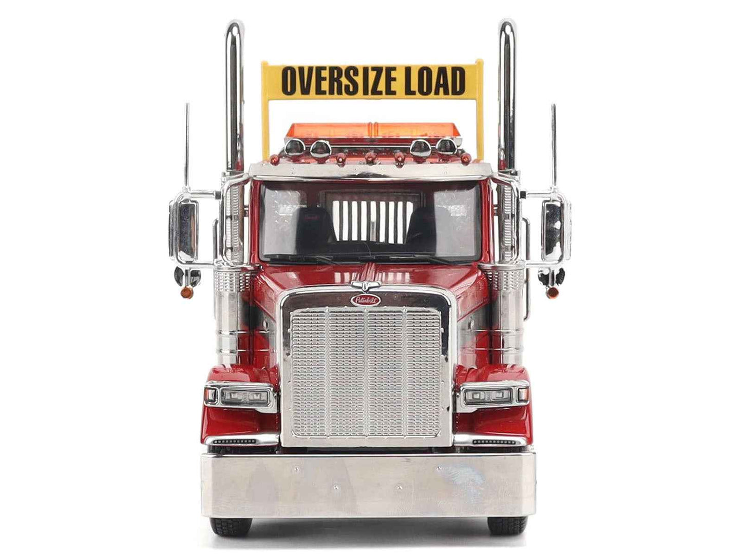 Peterbilt 589 Tandem-Axle Truck Tractor with Day Cab Legendary Red "Transport Series" 1/32 Diecast Model by Diecast Masters Miniature Motors Default Title Default Title-
