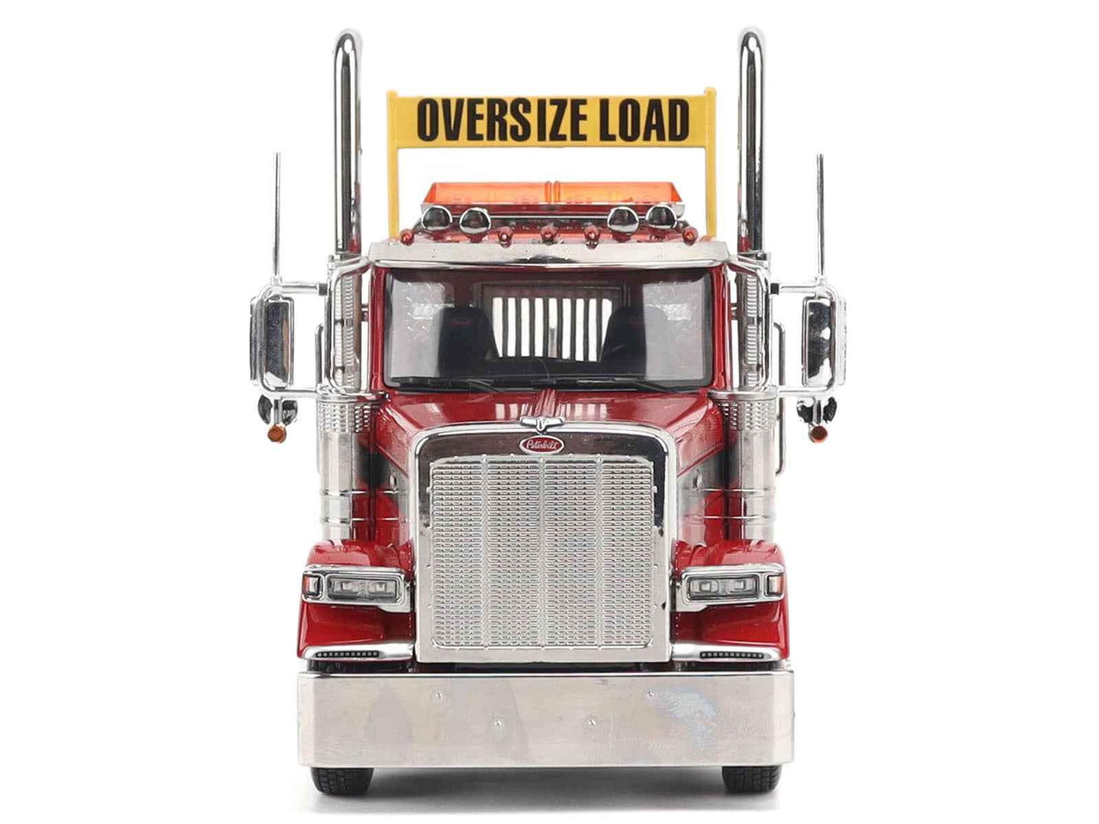 Peterbilt 589 Tandem-Axle Truck Tractor with Day Cab Legendary Red "Transport Series" 1/32 Diecast Model by Diecast Masters Miniature Motors Default Title Default Title-