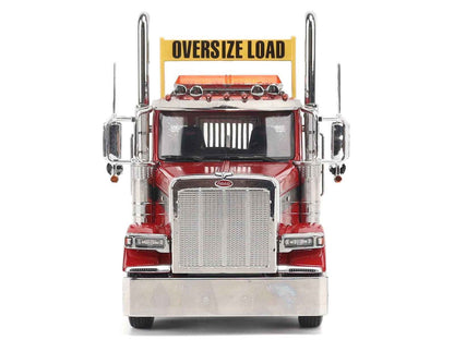 Peterbilt 589 Tandem-Axle Truck Tractor with Day Cab Legendary Red "Transport Series" 1/32 Diecast Model by Diecast Masters Miniature Motors Default Title Default Title-