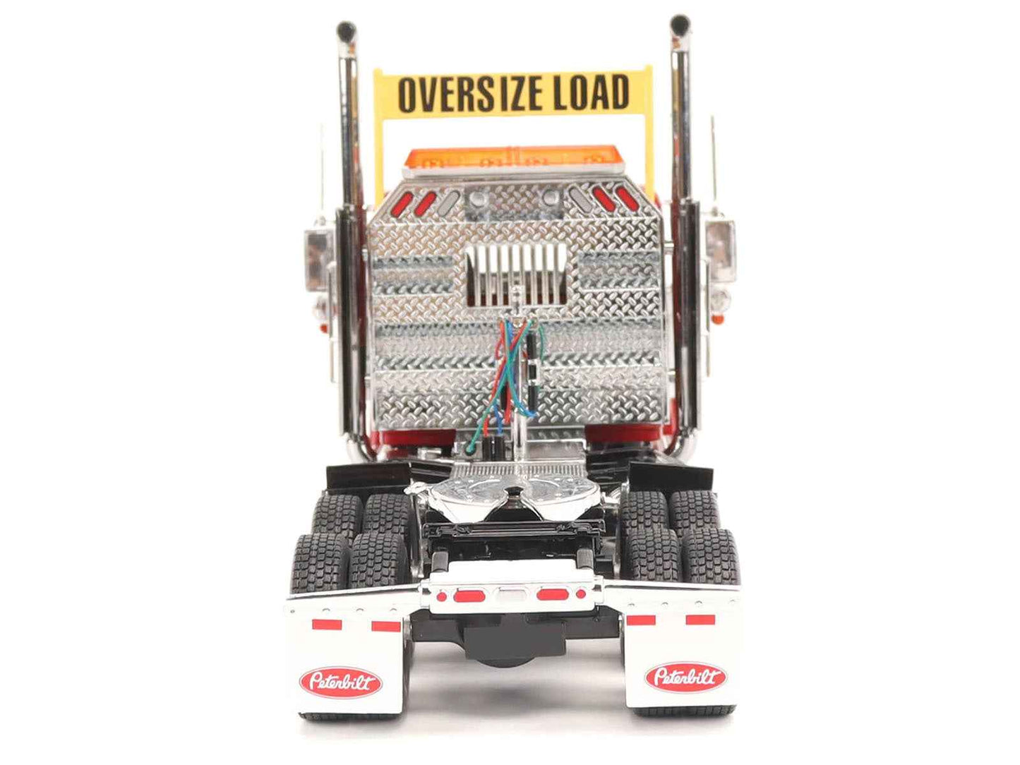Peterbilt 589 Tandem-Axle Truck Tractor with Day Cab Legendary Red "Transport Series" 1/32 Diecast Model by Diecast Masters Miniature Motors Default Title Default Title-