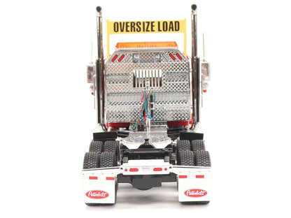 Peterbilt 589 Tandem-Axle Truck Tractor with Day Cab Legendary Red "Transport Series" 1/32 Diecast Model by Diecast Masters Miniature Motors Default Title Default Title-