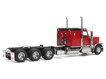 Peterbilt 589 Tridem-Axle Legendary Package Truck Tractor with 58" Sleeper Legendary Red "Transport Series" 1/32 Diecast Model by Diecast Masters Miniature Motors Default Title Default Title-