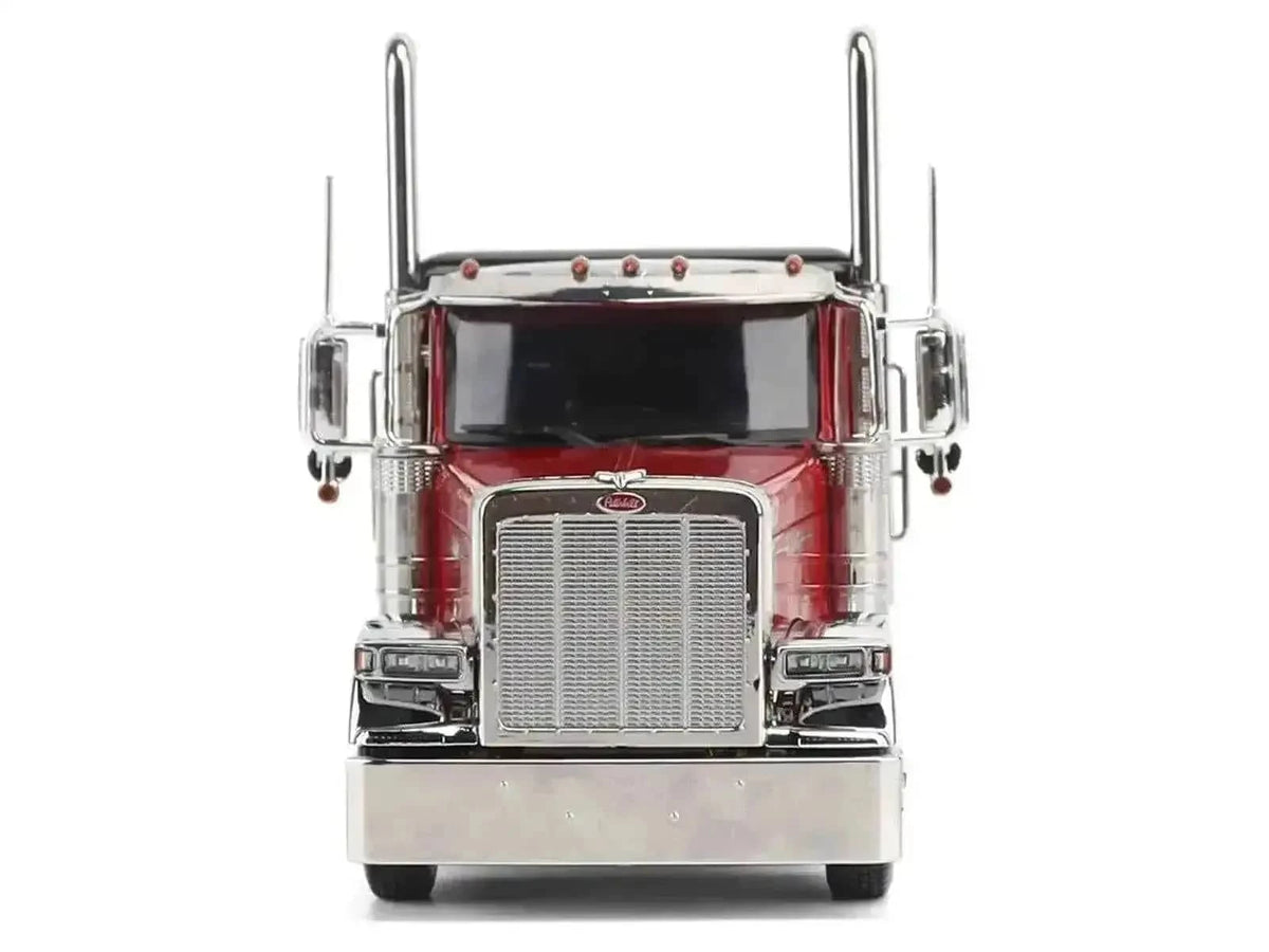 Peterbilt 589 Tridem-Axle Legendary Package Truck Tractor with 58" Sleeper Legendary Red "Transport Series" 1/32 Diecast Model by Diecast Masters Miniature Motors Default Title Default Title-