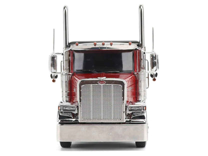 Peterbilt 589 Tridem-Axle Legendary Package Truck Tractor with 58" Sleeper Legendary Red "Transport Series" 1/32 Diecast Model by Diecast Masters Cartsfy Inc.