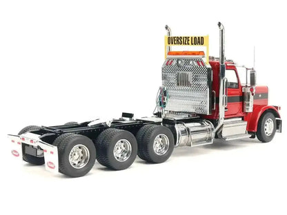 Peterbilt 589 Tridem-Axle Truck Tractor with Day Cab Legendary Red "Transport Series" 1/32 Diecast Model by Diecast Masters Cartsfy Inc.