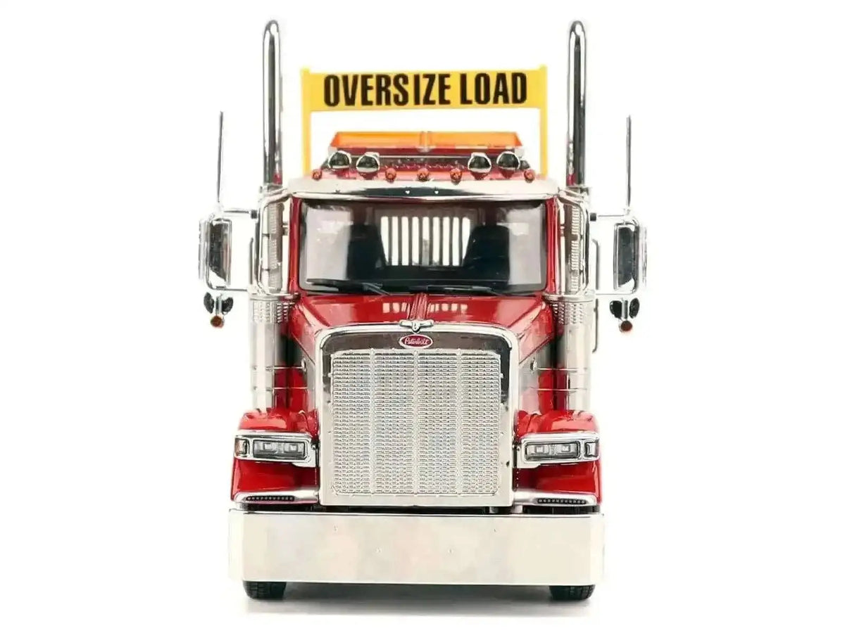 Peterbilt 589 Tridem-Axle Truck Tractor with Day Cab Legendary Red "Transport Series" 1/32 Diecast Model by Diecast Masters Cartsfy Inc.