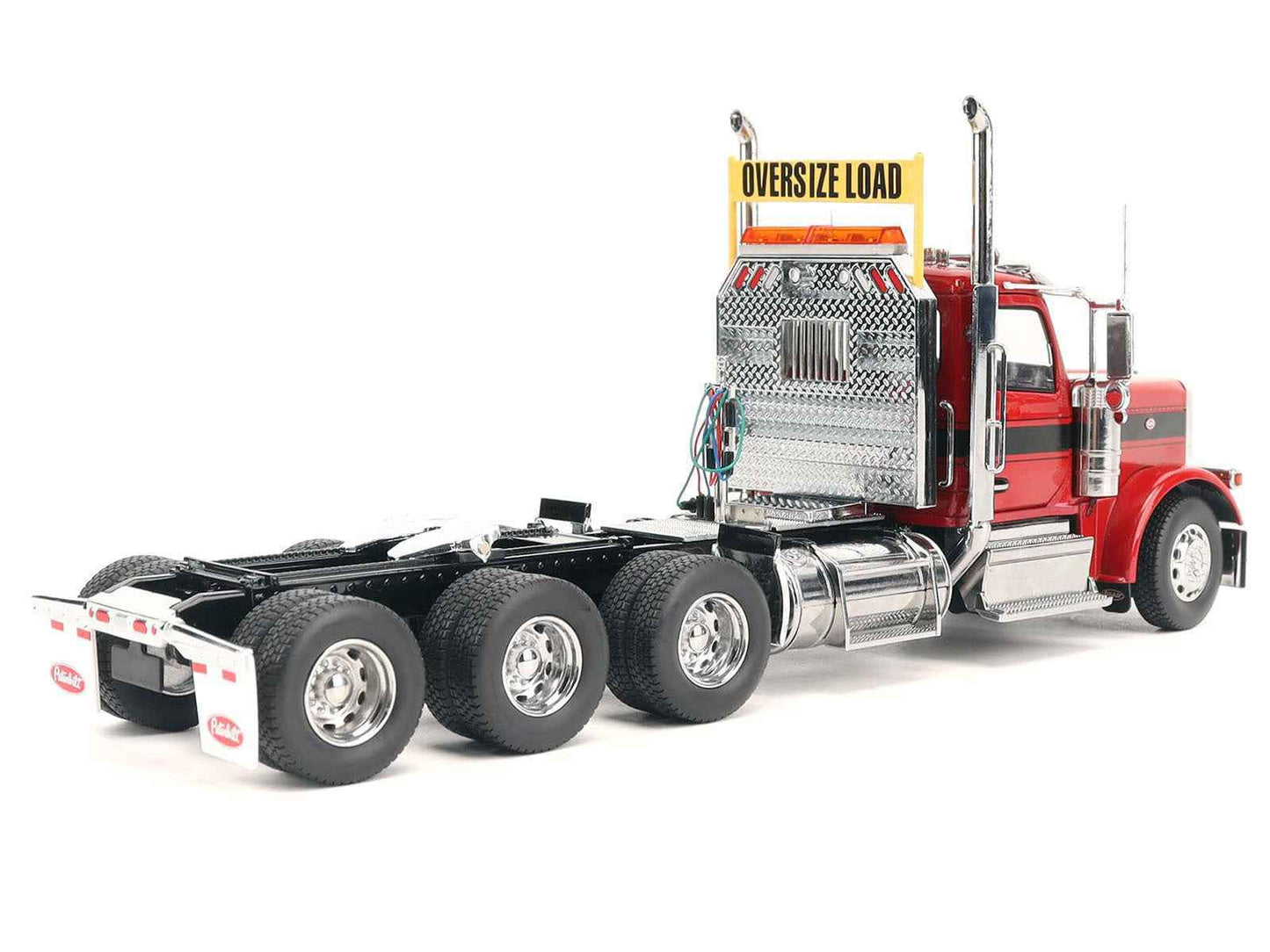 Peterbilt 589 Tridem-Axle Truck Tractor with Day Cab Legendary Red "Transport Series" 1/32 Diecast Model by Diecast Masters Cartsfy Inc.