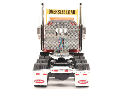 Peterbilt 589 Tridem-Axle Truck Tractor with Day Cab Legendary Red "Transport Series" 1/32 Diecast Model by Diecast Masters Cartsfy Inc.