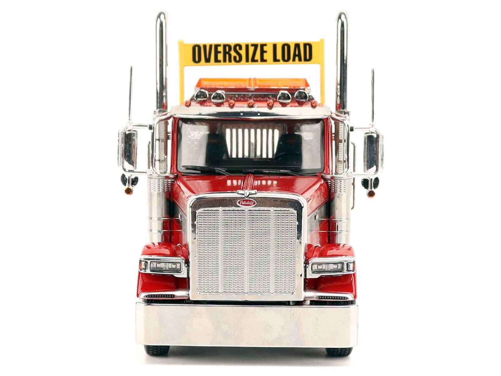Peterbilt 589 Tridem-Axle Truck Tractor with Day Cab Legendary Red "Transport Series" 1/32 Diecast Model by Diecast Masters Cartsfy Inc.