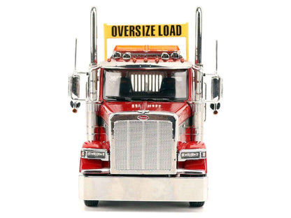 Peterbilt 589 Tridem-Axle Truck Tractor with Day Cab Legendary Red "Transport Series" 1/32 Diecast Model by Diecast Masters Cartsfy Inc.