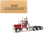 Peterbilt 589 Tridem-Axle Truck Tractor with Day Cab Legendary Red "Transport Series" 1/32 Diecast Model by Diecast Masters Cartsfy Inc.