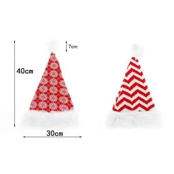 Plush Knitted Christmas Hat