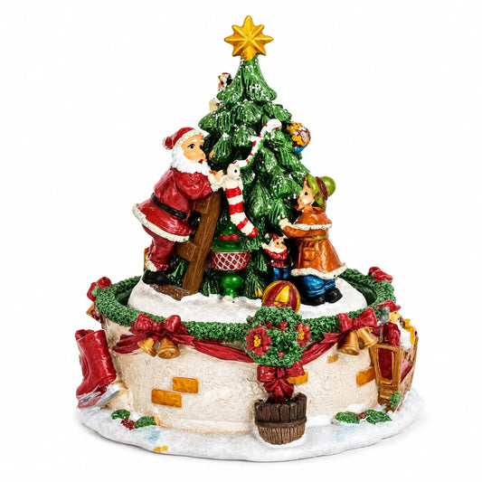 Tree Decorating Duo Spinning Musical Christmas Figurine BestPysanky Default Title Default Title-