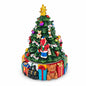 Animated Musical Christmas Tree Figurine - Rotating Deck the Halls Music Box