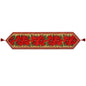 Poinsettia Flowers Christmas Tablecloth Holiday Runner 75 Inches Cartsfy Inc.
