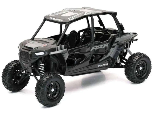 Polaris RZR XP 4 Turbo EPS Sport UTV Onyx Black with Gray Graphics 1/18 Diecast Model by New Ray Cartsfy Inc.