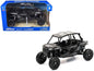 Polaris RZR XP 4 Turbo EPS Sport UTV Onyx Black with Gray Graphics 1/18 Diecast Model by New Ray Cartsfy Inc.