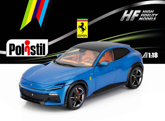 Polistil 2022 Ferrari Purosangue Blu Corsa (Blue Metallic) High Fidelity 1:18 Cartsfy Inc.