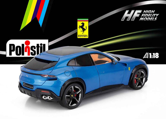 Polistil 2022 Ferrari Purosangue Blu Corsa (Blue Metallic) High Fidelity 1:18 Cartsfy Inc.