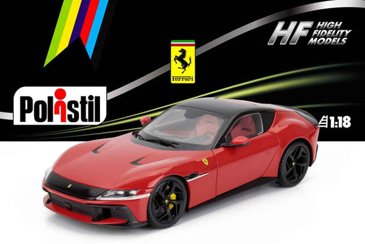 Polistil 2024 Ferrari 12Cilindri Rosso Corsa (Ferrari Red) High Fidelity 1:18 Cartsfy Inc.