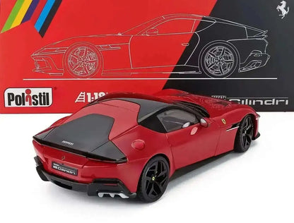 Polistil 2024 Ferrari 12Cilindri Rosso Corsa (Ferrari Red) High Fidelity WITH DISPLAY 1:18 Cartsfy Inc.