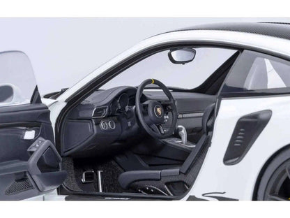 Porsche 911 (991.2) GT3 RS Weissach Package White with Carbon Hood and Top 1/18 Model Car by Autoart Miniature Motors Default Title Default Title-