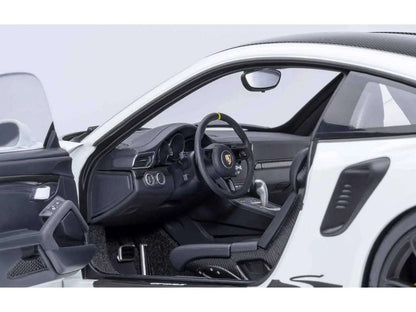 Porsche 911 (991.2) GT3 RS Weissach Package White with Carbon Hood and Top 1/18 Model Car by Autoart Cartsfy Inc.